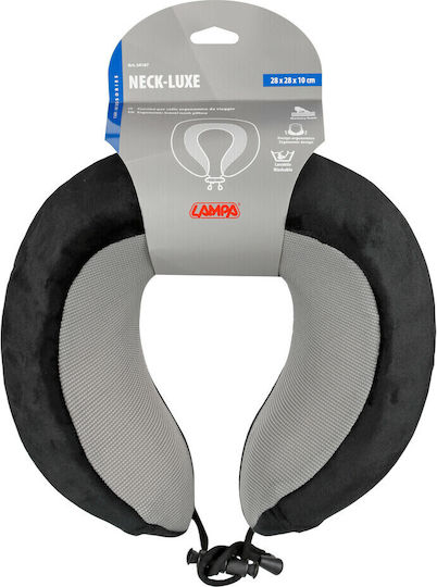 Lampa Μαξιλαράκι Ταξιδίου Μαξιλαράκι Memory Foam Μαύρο