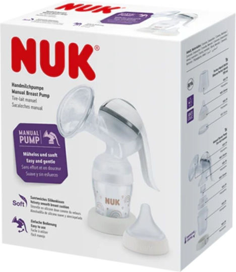 Nuk Pompa de sân simplă manuală Perfect Match Transparent 150ml