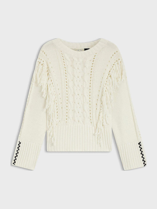 Damen Pullover Ecru