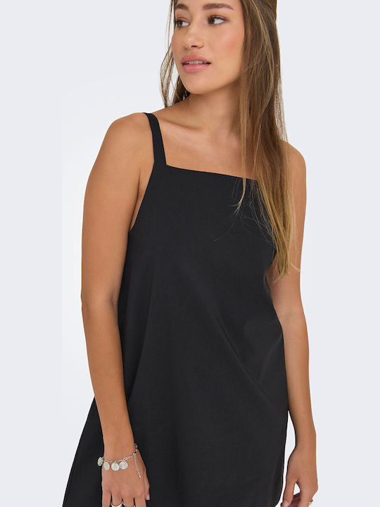 Fiona Summer Mini Dress Black
