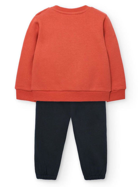 Kids Sweatpants Set Orange 2pcs