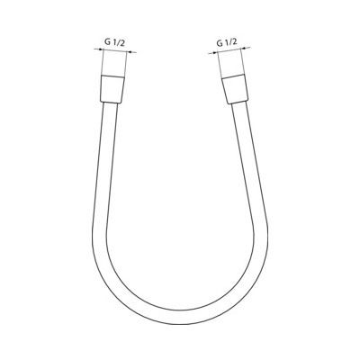 Спирален Душ Ideal Standard Ultraflex Bg135aa Сребрист Хромиран Лъскав