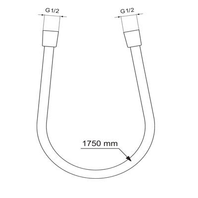 Shower Hose Ideal Standard Idealflex Be175si Silver Chrome Matte