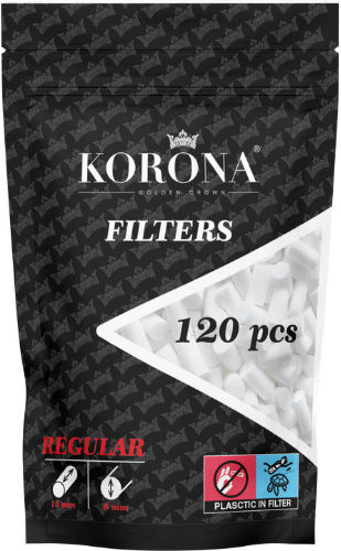 Korona Filtertips Einfach 8mm 120x1Stk