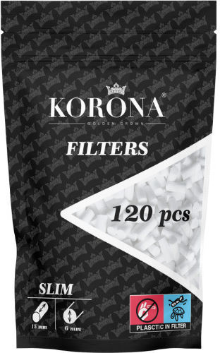 Korona Filtertips Einfach 6mm 120x1Stk
