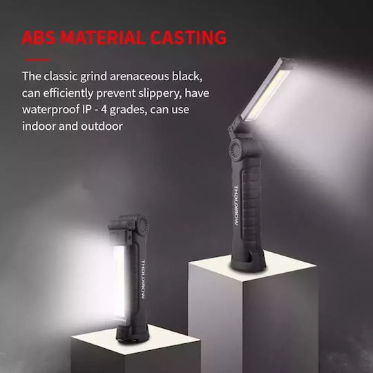 Rechargeable Work Light with Extension Cord LED with Brightness up to 2700lm Lens