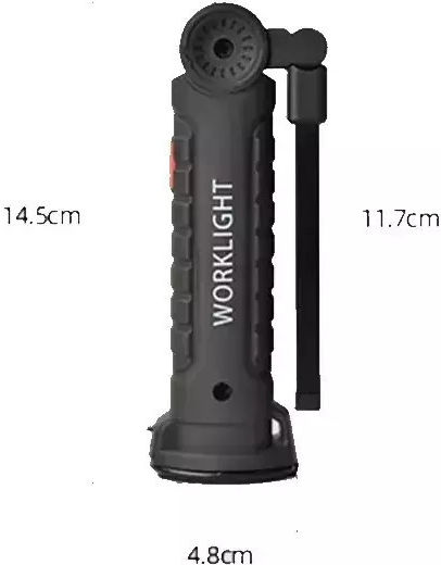 Rechargeable Work Light with Extension Cord LED with Brightness up to 2700lm Lens