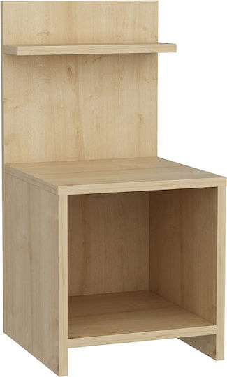 Κομοδίνο Ulman Ξύλινο Μπεζ 35x37x72cm