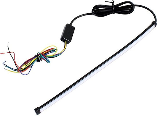 Flexible Motorcycle Headlight LED Strip Running-strobe Brake Lights & Dynamic Turn Signals High Brightness 30cm Tc-256