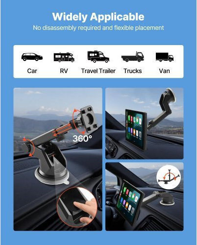 Vevor Οθόνη Αφής 9" Multimedia για Ταμπλό Αυτοκινήτου με Apple CarPlay / Android Auto / Bluetooth / GPS