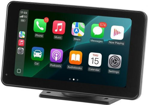 Car Stereo Vevor Radio CarPlay 7 Touch Screen Apple Android Automatic Rearview Camera