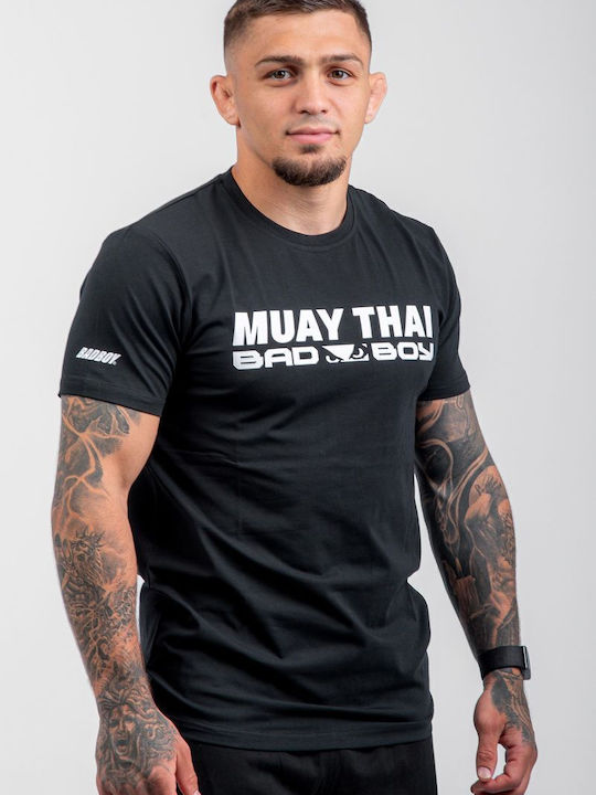 Bad Boy Short Sleeve Shirt BB-000018-100 for Muay Thai Black