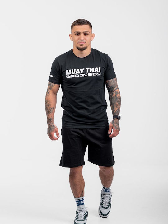 Bad Boy Short Sleeve Shirt BB-000018-100 for Muay Thai Black