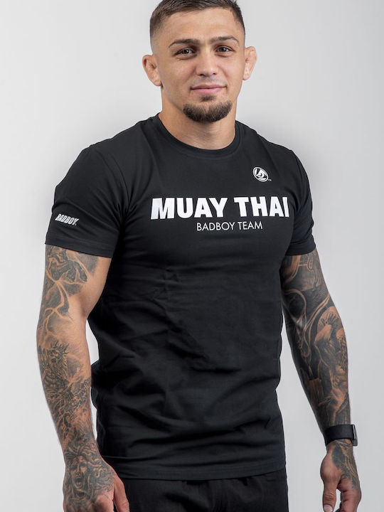 Bad Boy Short Sleeve Shirt BB-000022-100 for Muay Thai Black