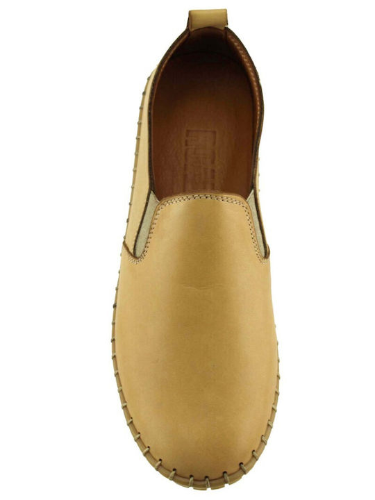 Дамски Slip-On Кожени Кафяви