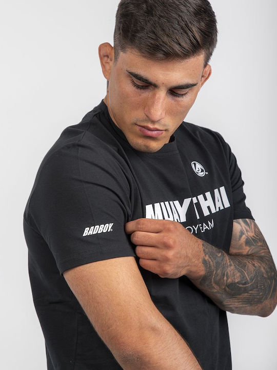 Bad Boy Short Sleeve Shirt BB-000022-100 for Muay Thai Black