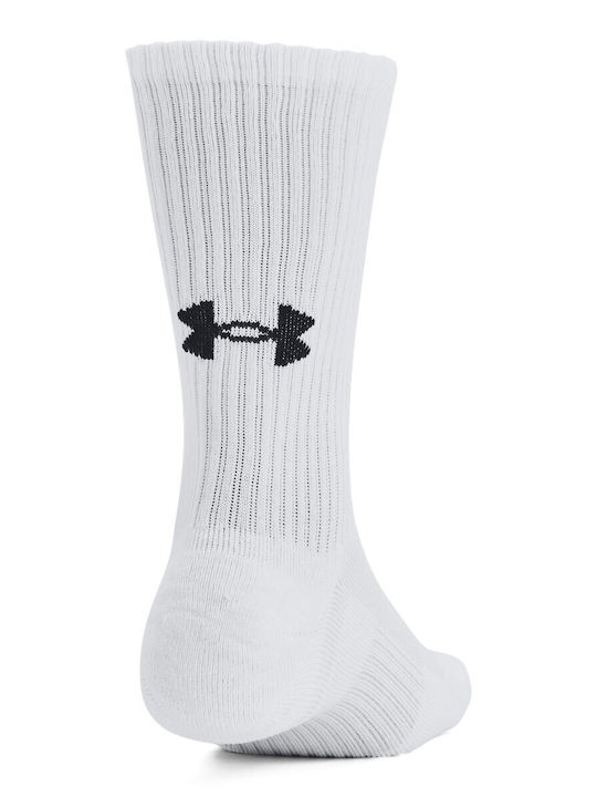 Under Armour Αθλητικές Κάλτσες Λευκές 3 Ζεύγη