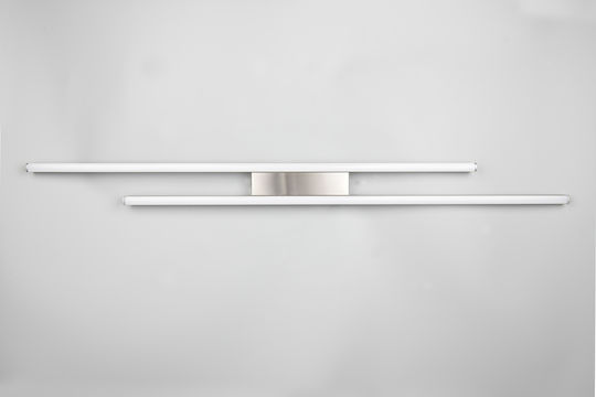 Trio Lighting Πλαφονιέρα Οροφής Ασημί με Ενσωματωμένο LED