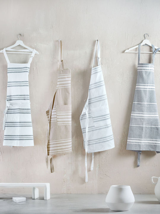 Rythmos Athenian Apron White 85x60cm