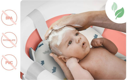 Ricokids Μπανιέρα Μωρού με Βάση με Θερμόμετρο Ροζ