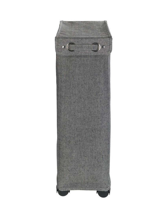 Wenko Corno Fabric Laundry Basket 44.4lt with Lid Gray