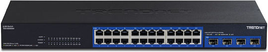 Trendnet TEG-S50284 Unverwaltet L2 Switch mit 24 Ports Gigabit (1Gbps) Ethernet und 4 SFP Ports