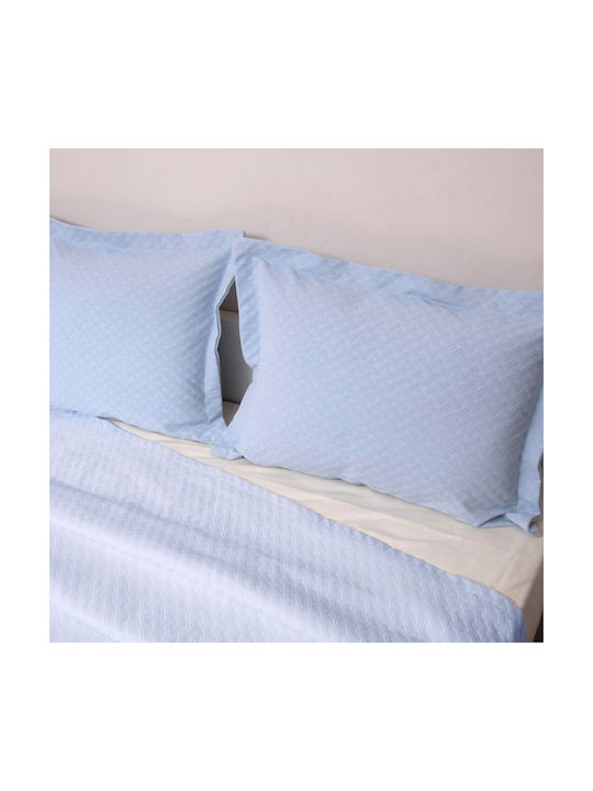 Viopros Decorative Pillow Case Light Blue 50x70cm