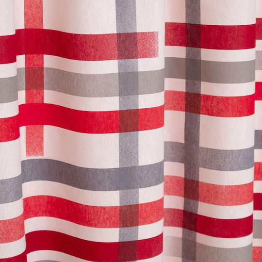 Viopros Curtain with Pencil Pleat Red 270x280cm