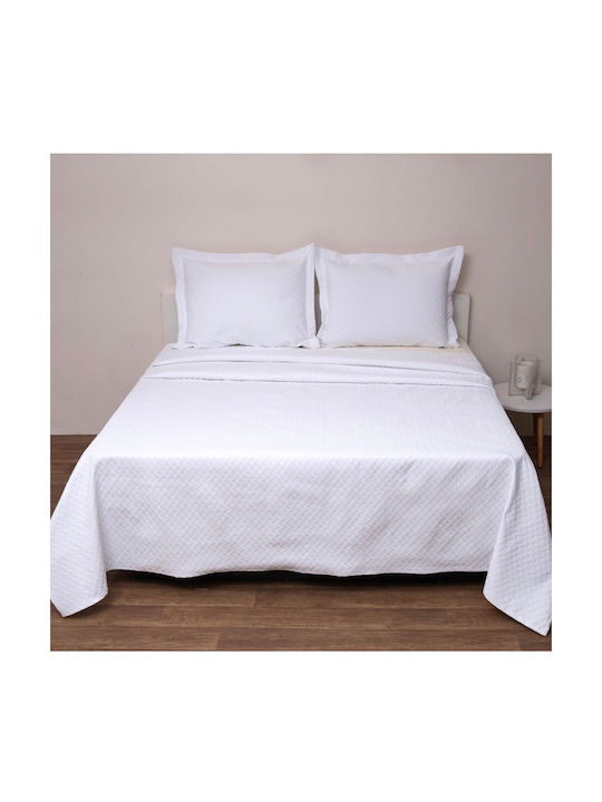 Viopros Μαξιλαροθήκη Oxford Λευκό 50x70εκ.