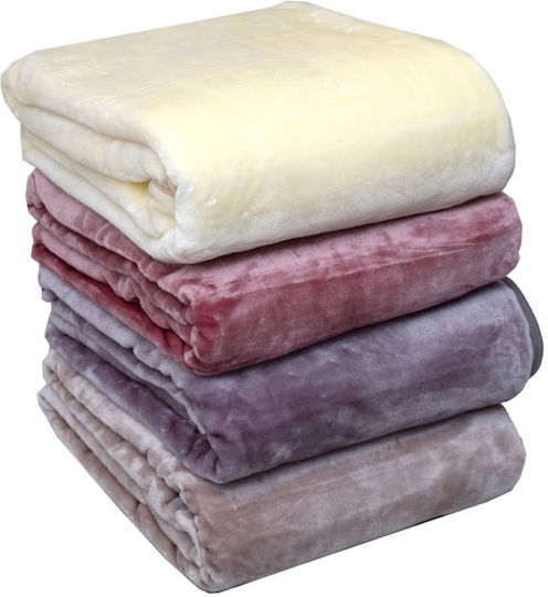 Anna Riska Velvet Blanket Super King 240x260cm Grey 430933