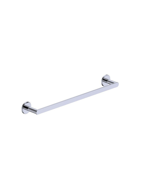Imex Ράγα Μπάνιου Μονή Επιτοίχια με Βίδες ​53x6.7cm Ασημί