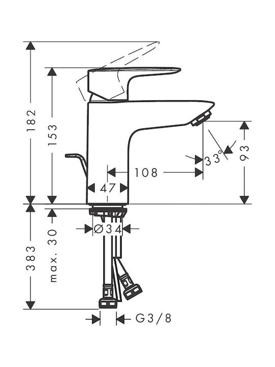Washbasin Faucet 71111000 My Sport