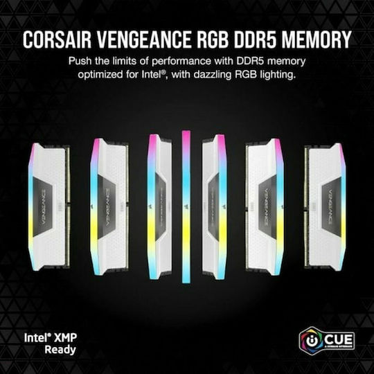 Corsair Vengeance RGB 32GB DDR5 RAM cu 2 module (2x16GB) și Viteză