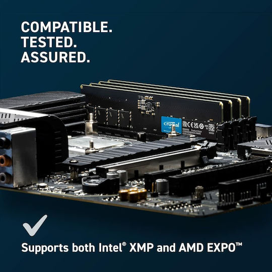 Crucial 8GB DDR5 RAM cu Viteză 5600 pentru Desktop (CT8G56C46U5