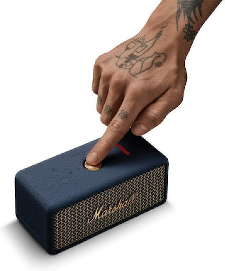 Marshall Emberton III Waterproof Bluetooth Speaker 20W with Battery Life up to 32 hours Midnight Blue