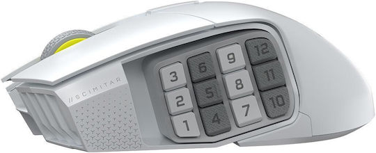 Corsair Scimitar Elite SE MMO Wireless Gaming Mouse 33000 DPI White