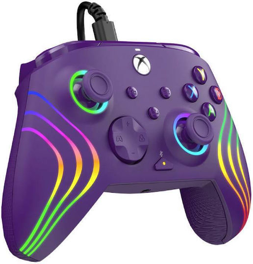 Turtle Beach Afterglow Wave Gamepad Cu Fir Cu Stick-uri Cu Efect Hall Pentru PC / Xbox Series Violet