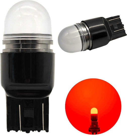 W21/5w Led Bulb 7443 12v 900lm Canbus Red