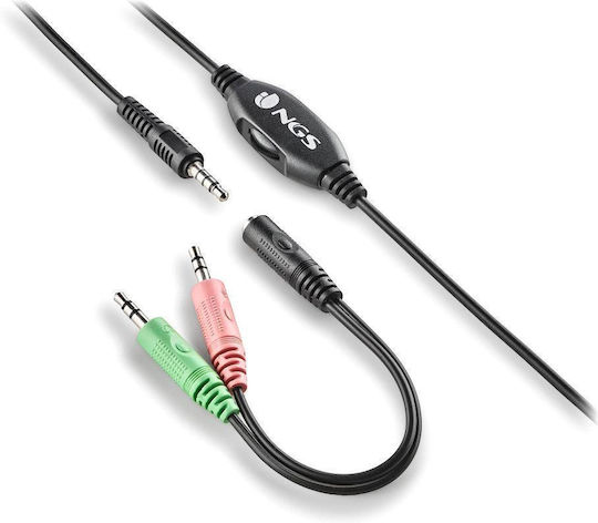 NGS MSX 11 PRO Over Ear Multimedia Ακουστικά με μικροφωνο και σύνδεση 3.5mm Jack