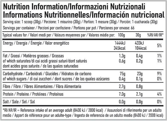 Per4m Cream Of Rice Ειδικό Συμπλήρωμα Διατροφής 2000gr 66 μερίδες Cinnamon Donut