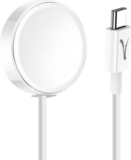 Cable Magnetic Usb-c Apple Watch Fast Secure Charge 1m Akashi White