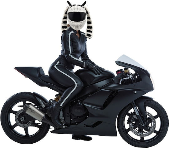 Căciulă Albă Pentru Casca Rider