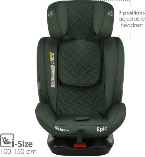 Bebe Stars Epic Καθισματάκι Αυτοκινήτου i-Size με Isofix Forest Green 0-36 kg