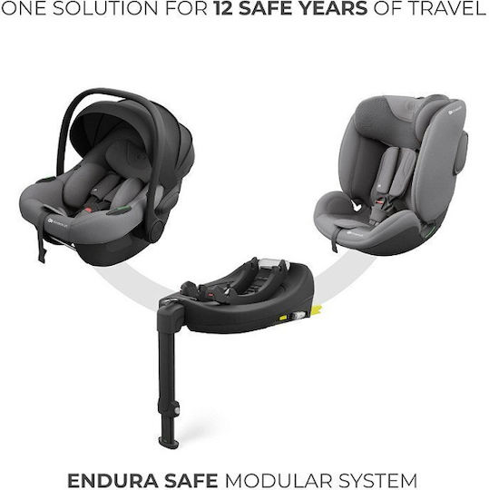 Kinderkraft Endura Safe Modular System Baby Car Seat i-Size with Isofix Grey 0-36 kg