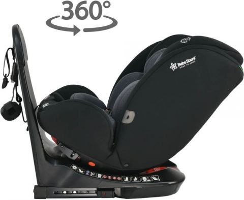 Bebe Stars Epic Καθισματάκι Αυτοκινήτου i-Size με Isofix Black 0-36 kg
