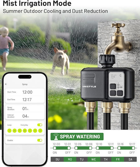 Irrigation Programmer Battery 3 Outputs with Wi-Fi