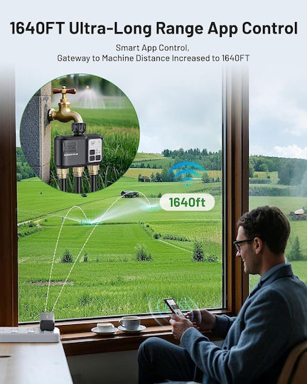 Irrigation Programmer Battery 3 Outputs with Wi-Fi