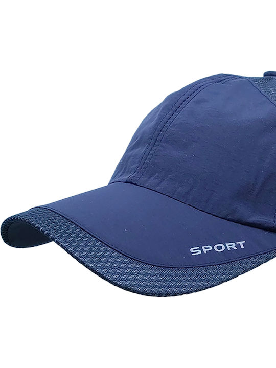 Καπέλο Τζόκεϊ Microfiber Fast Dry Ανδρικό Brims Trims Μπλε