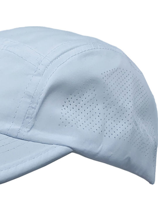 Καπέλο Τζόκεϊ Microfiber Fast Dry Ανδρικό Brims Trims Λευκό