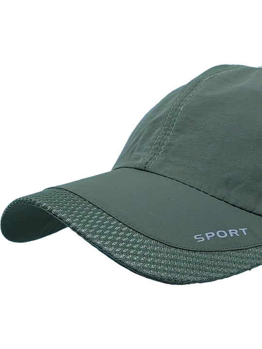Șapcă Jockey Microfibră Uscare Rapidă Pentru Bărbați Boruri Margini Kaki